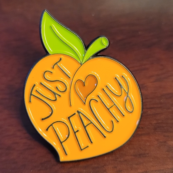 Just Peachy Enamel Pin - Picture 3 of 11